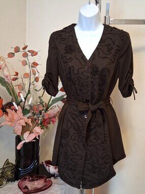 NWOT KAPALUA Embroidery Mini Dresses Office Business Casual Workwear Party Dress